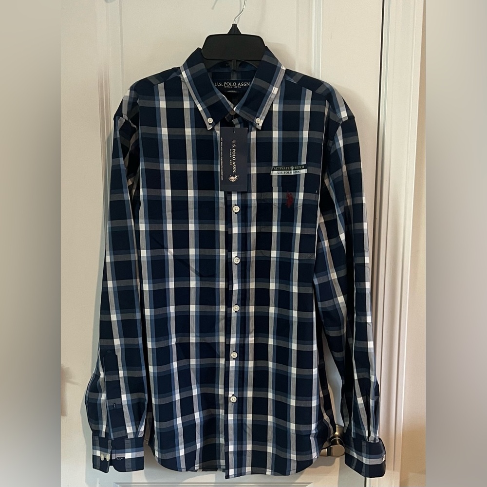 Men’s button up US Polo ASSN shirt